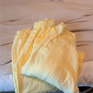 Daily drills Henley fleece set